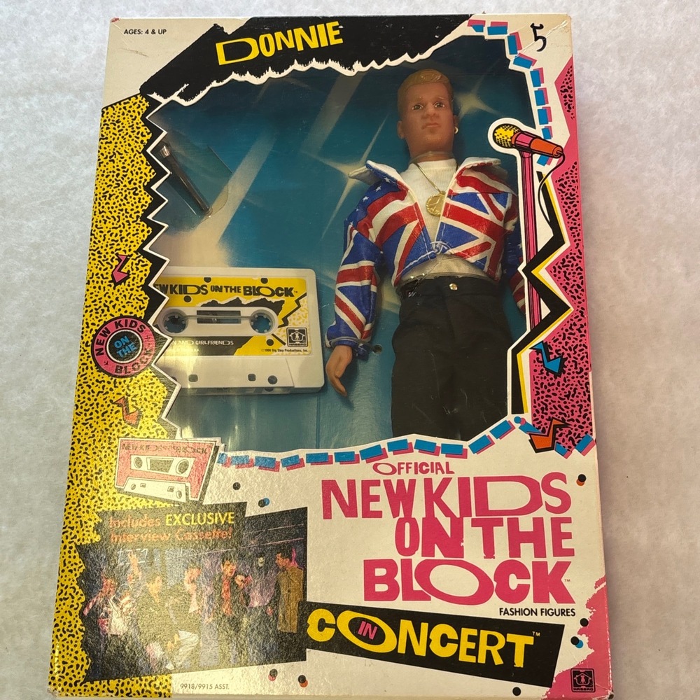 Vintage 1990 Hasbro New Kids On The Block NKOTB Donnie Doll 11.5" Barbie Friend